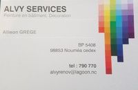 Alvy services - Déco intérieur / extérieur - Peintre en batiment - iBat.nc