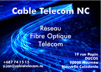 CABLE TELECOM NC - Électricité Générale  - Télécom / réseau fibre optique et cuivre - Conducteur de travaux - iBat.nc